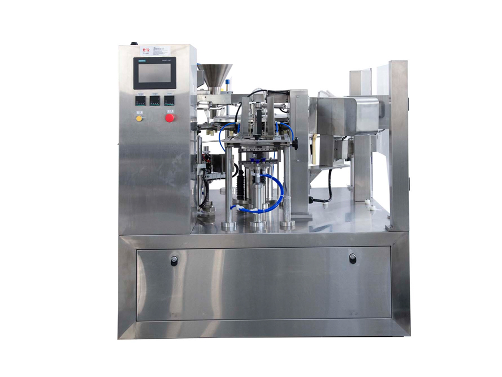 Awtomatikong Packaging Machine na may Bag-feeding System para sa Food Granules at Powder